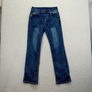 Glkaend Jeans‎ Womens L 28 Bootcut Stretch Denim Cotton Blend Blue Medium Wash
